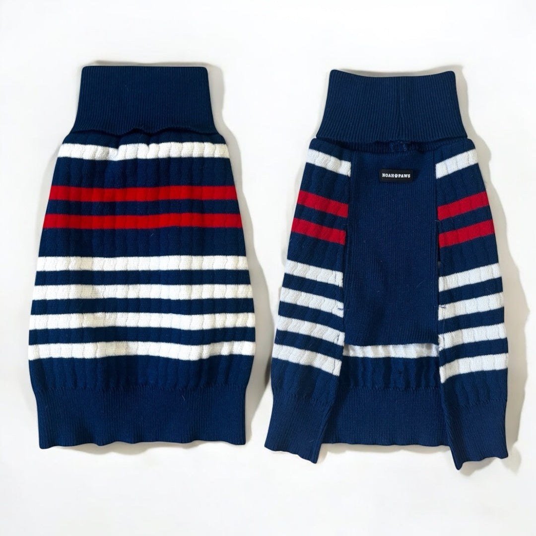 Winter Woofies Sweater - Navy Blue