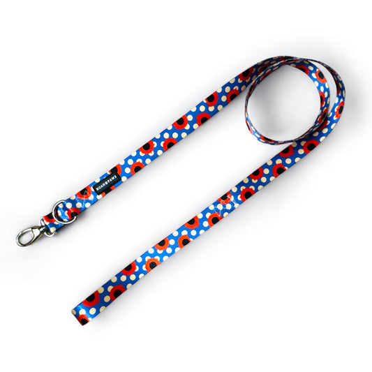 Polka Dot Poppy Dog Leash